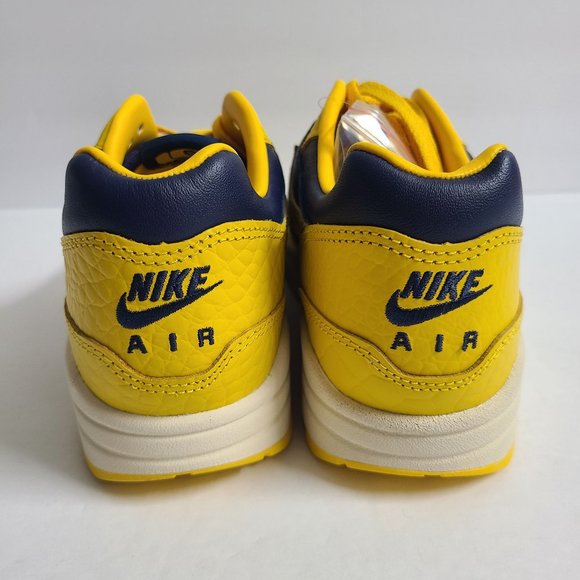NEW Nike Womens Air Max 1 Premium Head To Head Shoes FJ5479-410 Size 9 Yellow - Picture 5 of 7
